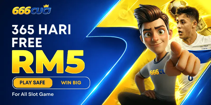 Free RM5 for slots.